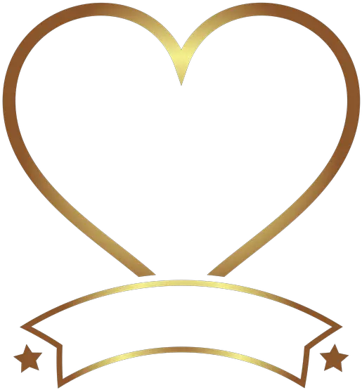Photo Frame Gold Heart Oval Transparent Background Gold Frame Png Gold Heart Png