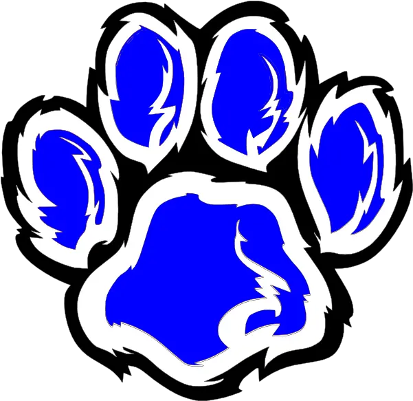 Download Hd Wildcat Paw Png Black And White Library Edward R Martin Middle School White Paw Print Png