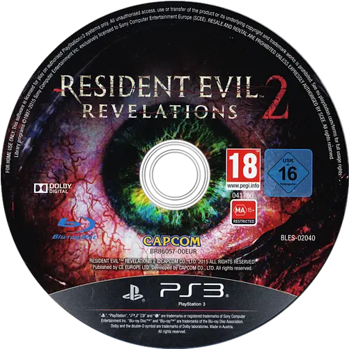 Bles02040 Resident Evil Revelations 2 Resident Evil Revelations 2 Disc Png Resident Evil 2 Png