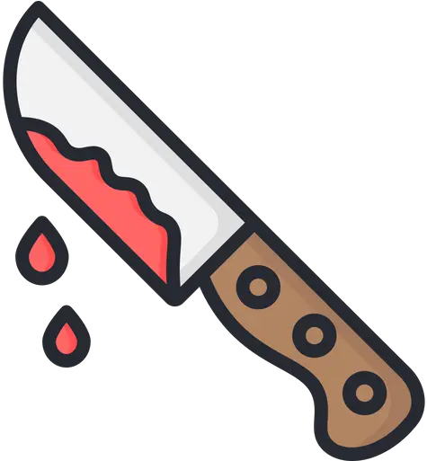 Knife With Blood Icon Of Colored Outline Style Available Knife Png Bloody Knife Png