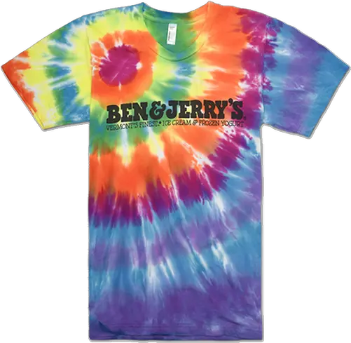 Ben U0026 Jerryu0027s T Shirt Unisex Tie Dye Ben Jerrys Tshirt Png Tie Dye Png