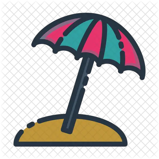 Beach Umbrella Icon Girly Png Beach Umbrella Png