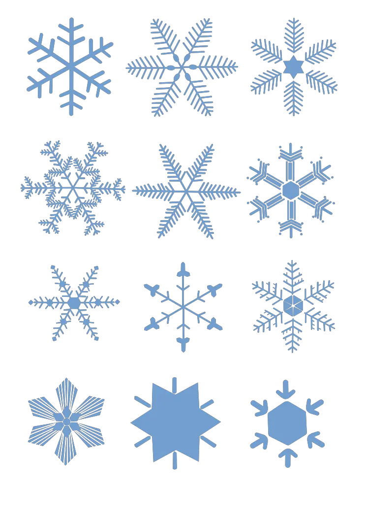 Black And White Snowflake Png