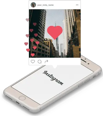 10000 Instagram Likes Smartphone Png Instagram Heart Transparent