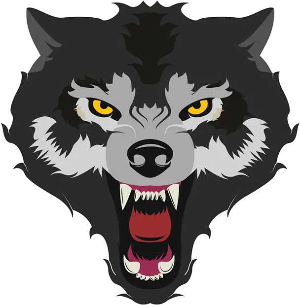 Grey Wolf Vector Logo Cartoon Png Wolf Head Logo