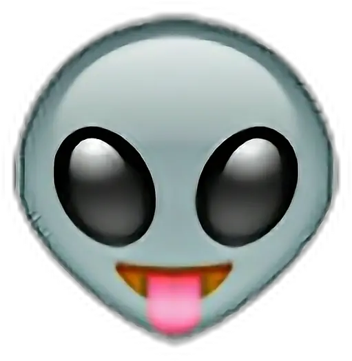 Alien Emoji Aesthetic Sticker Gray Pink Black Brown Fre Emoji Png Alien Emoji Png