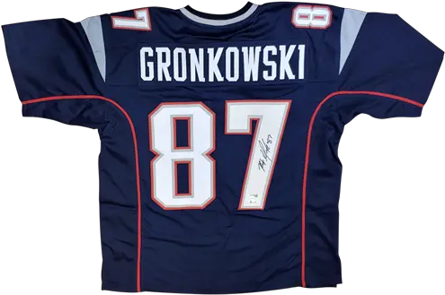 Rob Gronkowski Autographed New England Much Is A Rob Gronk Stitched Jersey Png Rob Gronkowski Png