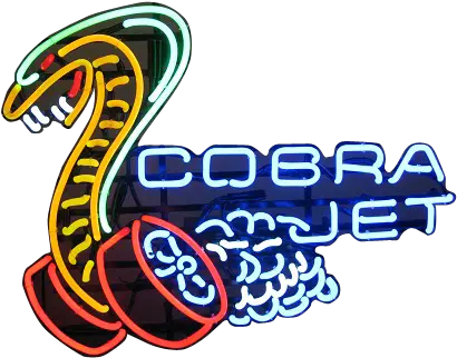 Download Automotive Neon Signs Cobra Jet Logo Png Image Cobra Jet Logo Cobra Logo Png