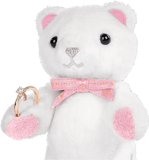 Mini Sparkle Beawelry Bear With A Ring Holder Teddy Bear Png Pink Sparkles Png