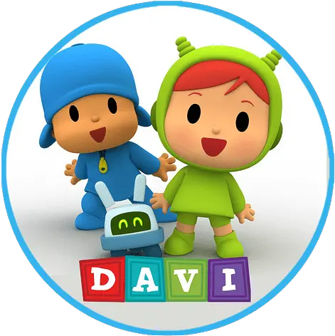 Adesivo Redondo Pocoyo Pocoyo Nina Png Pocoyo Png