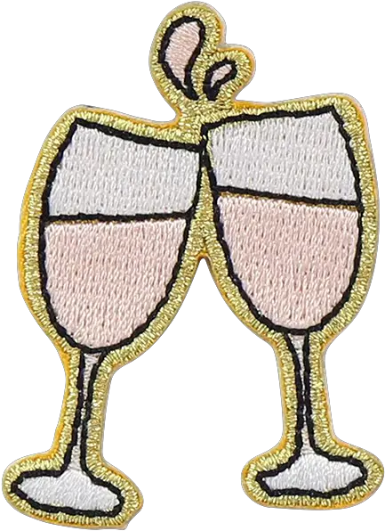 Rosé Cheers Sticker Patch Decorative Png Cheers Png