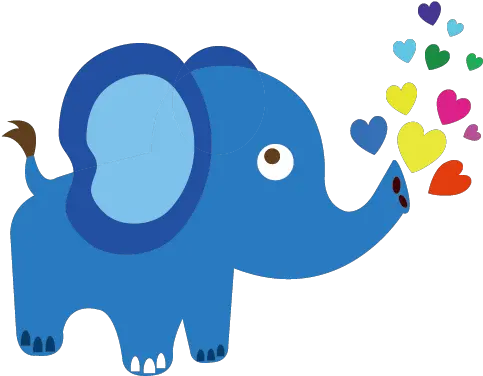 Indian Elephant Clip Art Blue Cute Cartoon Baby Elephant Blue Baby Elephant Cartoon Png Baby Elephant Png