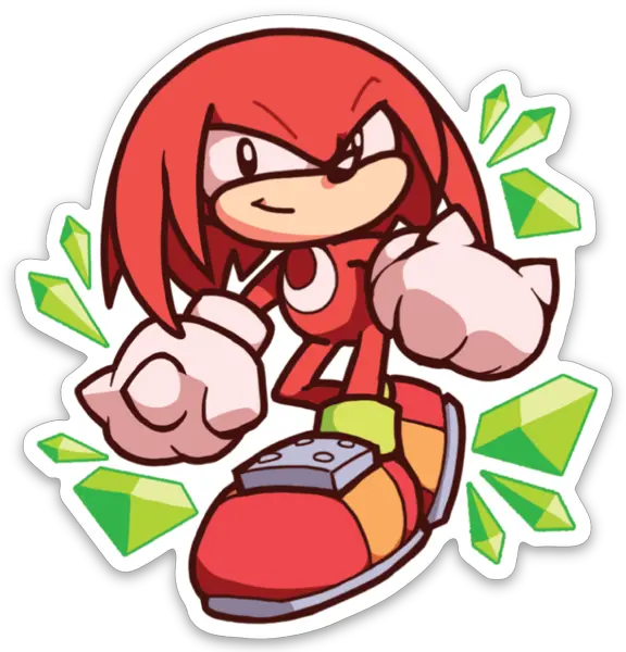 Knuckles The Echidna Knuckles Sticker Png Knuckles The Echidna Png