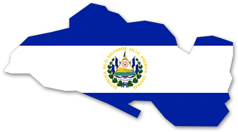 Download El Salvador Umriss Salvador Flag Png El Salvador Flag Png