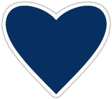 Free Blue Heart Transparent Background Download Clip Navy Blue Redbubble Stickers Blue Png Blue Heart Png
