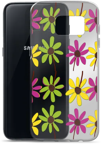 Colourful Hand Drawn Flower Petals Transparent Samsung Case Sold By Teespect Smartphone Png Sold Transparent