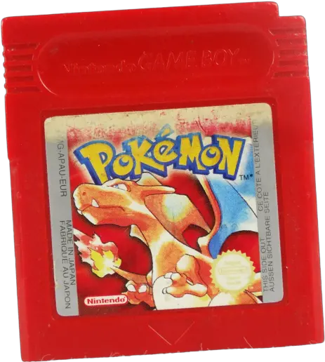 Classic Gaming Icons From The 80s And Pokemon Red Cartridge Png Pokemon Red Icon