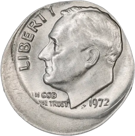 1972 D Dime Error Quarter Png Dime Png