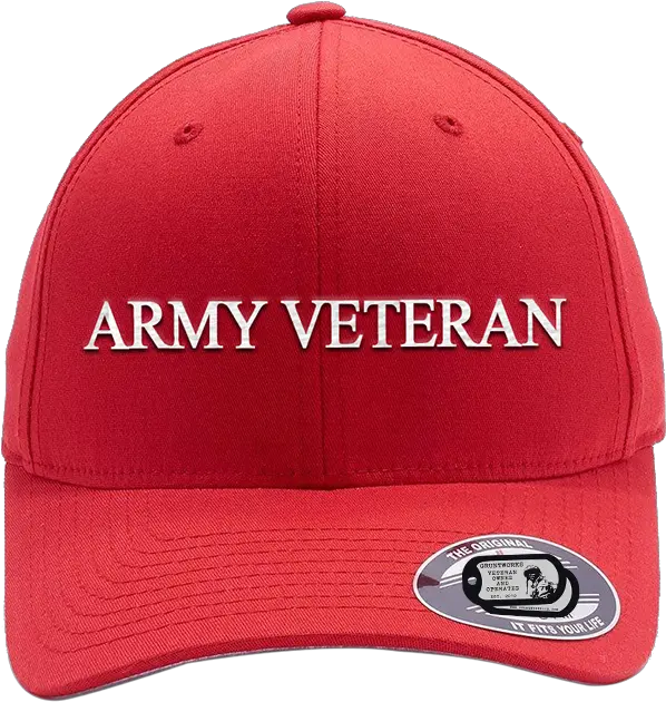 Bad Red Hat Army Veteran For Baseball Png Army Hat Png