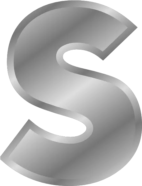 Download Small Transparent Silver Letters Png Letter S Png