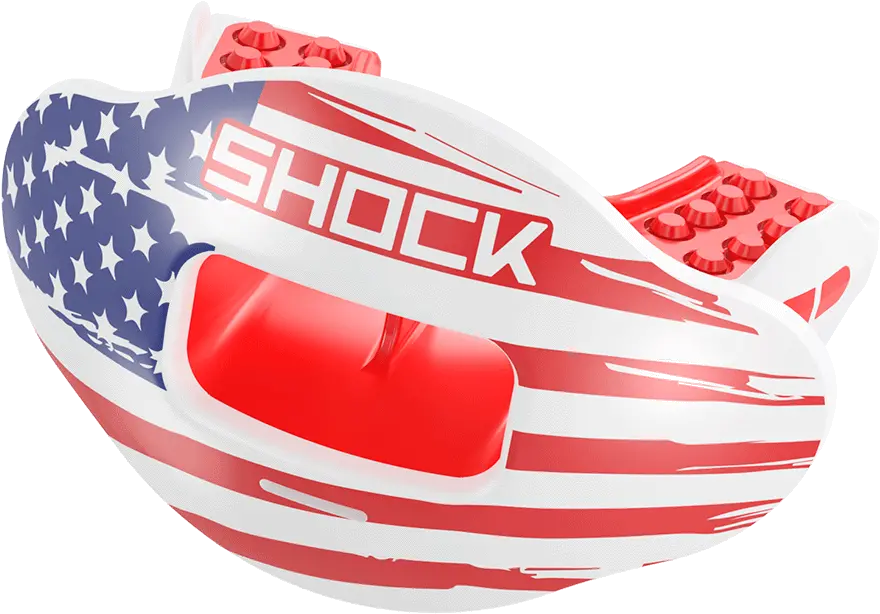 Shock Doctor Max Airflow 20 Lip Guard Usa Flag American Football Mouth Guard Png Usa Flag Png