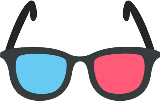 3d Glasses Emoji Full Rim Png 3d Glasses Icon