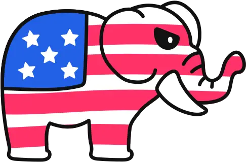 Icon Of Us Election 2020 Illustrations Animal Figure Png Elephant Icon
