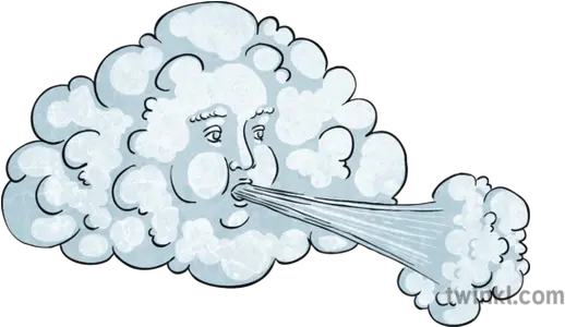 Cloud Blowing Wind Illustration Twinkl Clip Art Png Wind Png