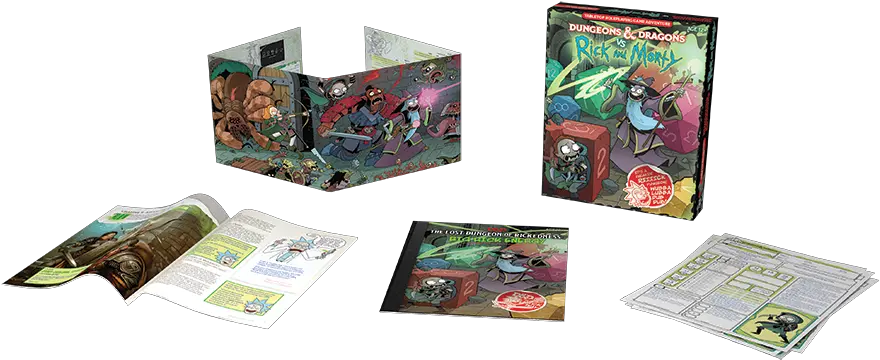 Dungeons U0026 Dragons Vs Rick And Morty Dungeons Dragons Vs Rick And Morty Tabletop Roleplaying Game Adventure Boxed Set Png Rick And Morty Png