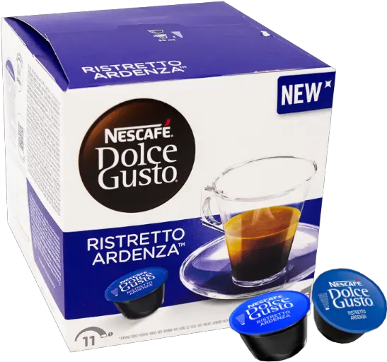 Nescafe Dolce Gusto Espresso Ristretto Ardenza Capsules 16 Pieces Nescafe Dolce Gusto Capsules Png Nescafe Logo