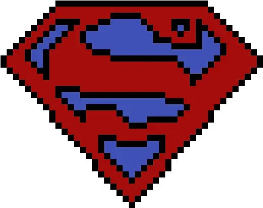 Pixilart Superman Logo By Loracora Crest Png Superman Logo Images