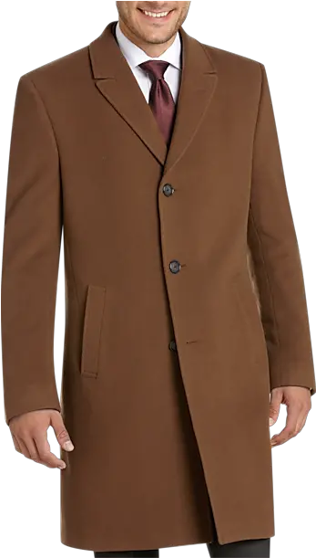 Kenneth Cole New York Caramel Wool And Cashmere Slim Fit Topcoat Man Png J Crew Icon Trench In Wool Cashmere