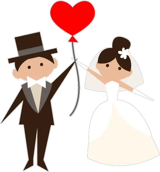 Animated Brides Grooms Wedding Party Stickers Messages Groom And Bride Clipart Png Messages Icon Png