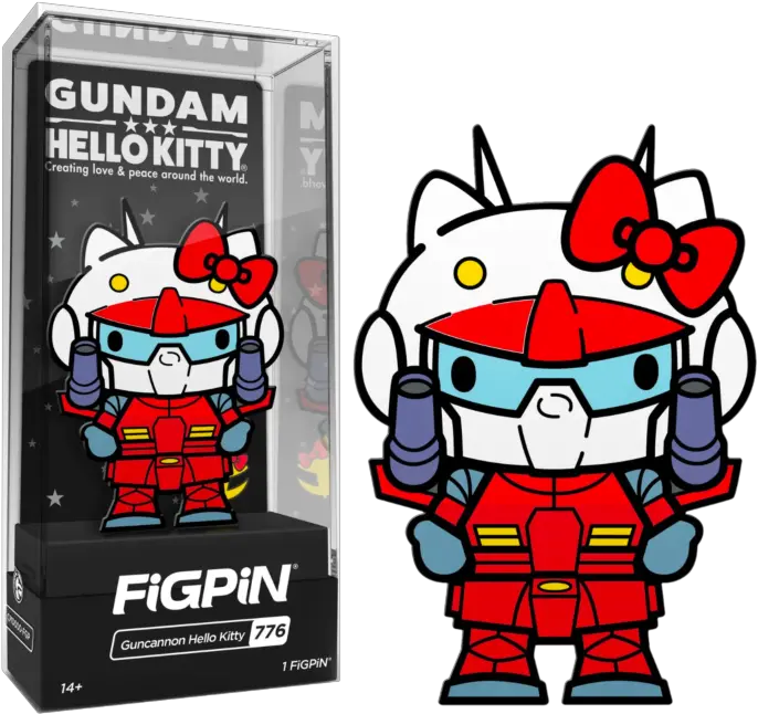 Gundam X Hello Kitty Guncannon Hello Kitty Figpin Enamel Pin Hello Kitty Gundam Png Hello Kitty Icon Pack