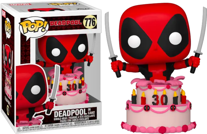 Pop Marvel 776 Deadpool 30th In Cake U2013 Insane Funko Deadpool In Cake Png Mass Effect Andromeda Friendship Icon