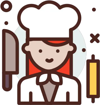 Chef Free People Icons Niña En Computadora Png Chef Icon Free