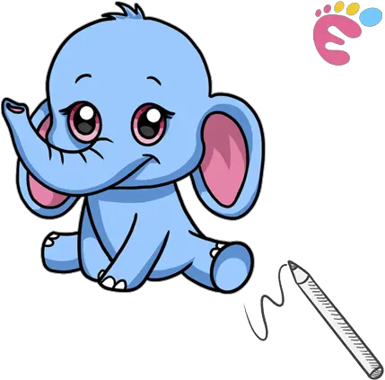 How To Draw An Elephant Easy To Do Everything Cute Animal Elephant Drawing Png App With Elephant Icon