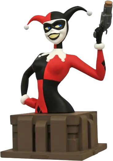 Harley Quinn Resin Bust Harley Quinn Bust Animated Series Png Dc Icon Harley Statue