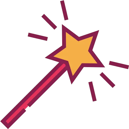 Birthday And Party Star Wand Wizard Witch Magician Clipart Magic Wand Pink Png Cute Witch Icon