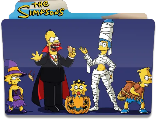 The Simpsons Family Folder Folders Halloween Free Icon Simpsons Halloween Png Simpsons Icon