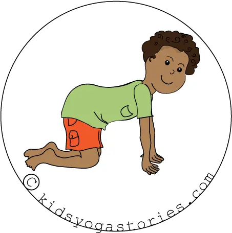 Kid Walking Png Cow Pose Yoga Clip Art Kids Walking Png