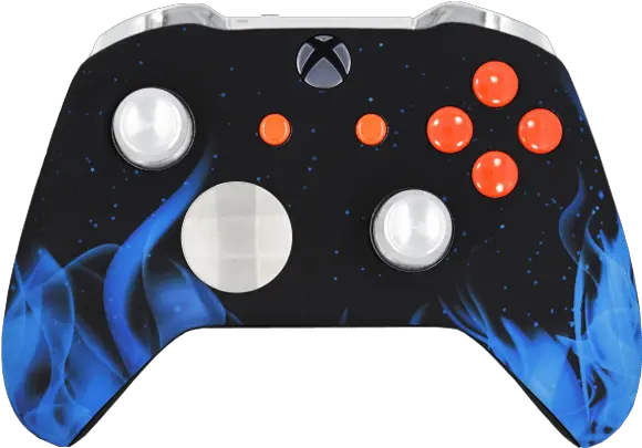 Custom Modded Gaming Controllers For Playstation Xbox Xbox Controller Fire Design Png Ps4 Controller Icon