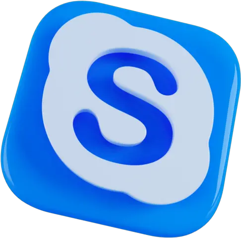 Skype Logo Free Icon Of Social Media 3d Icon Skype 3d Png Skype Circle Icon