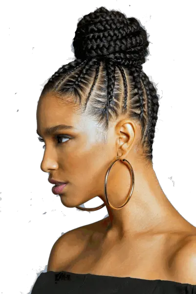 Short Braid Hair Style African Braid Updo Hairstyles Png Hair Style Png