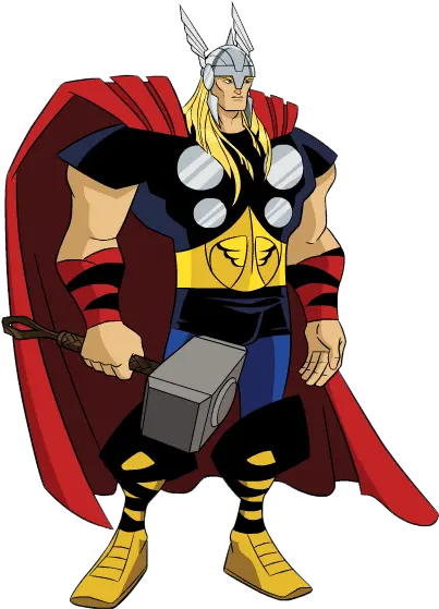 Free Thor Cartoon Cliparts Download Avengers Mightiest Heroes Thor Png Thor Comic Png