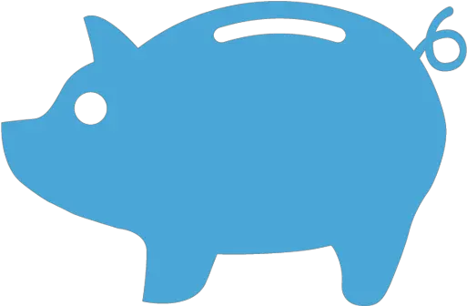 Easy To Download Transparent Blue Piggie Bank Icon Png Blue Piggy Bank Icon