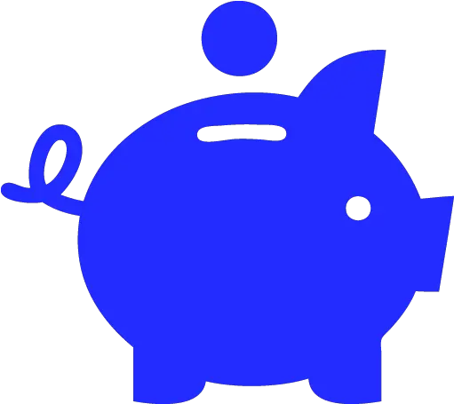 Piggy Bank 02 Icons Png Blue Icon