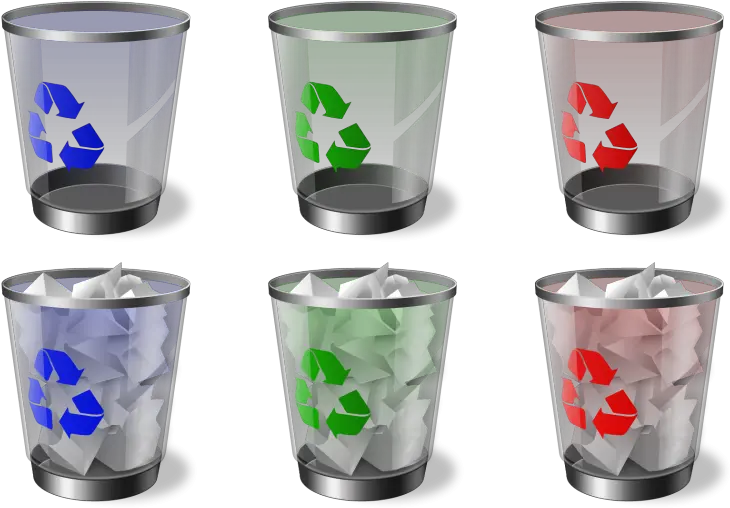 The Recycle Bin And What Are Its Uses Recycle Bin Windows Glass Png Windows Recycle Bin Icon Through Out The Years