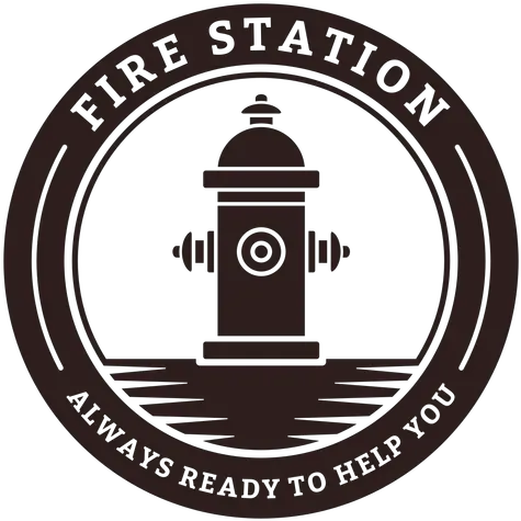 Fire Station Hydrant Badge Transparent Png U0026 Svg Vector File Vertical Fire Circle Transparent