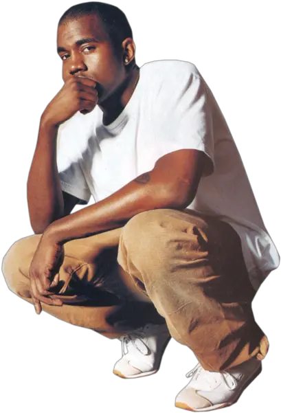 Kanye West Kanye West Sitting Transparent Png Kanye West Transparent